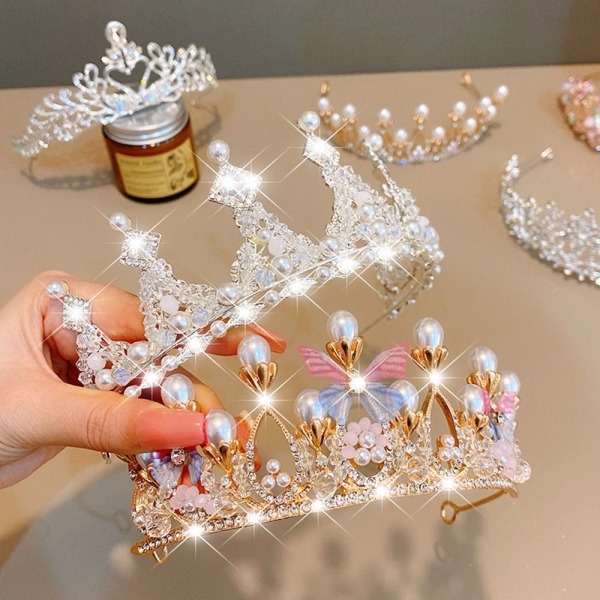 Princess Crown Tiaras pannebånd STIL 1 STIL 1 Style 1