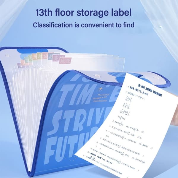 A4-filmappe Testpapiropbevaringsmappe BLÅ Blue