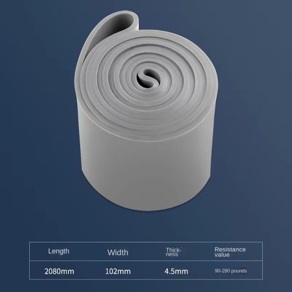Motstandsbånd Fitness Tension Belt GRÅ GREY