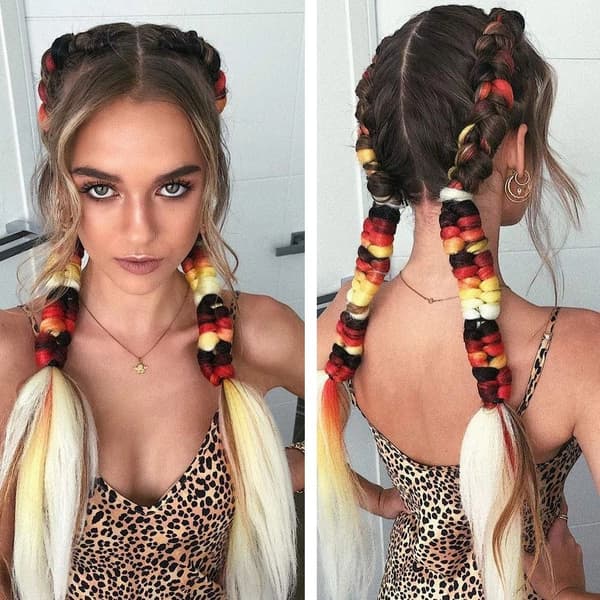 Jumbo Braid -lettikampauslisäke 7 7 7