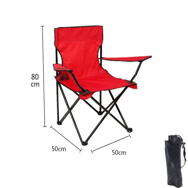 Hopfällbara Campingstolar Utomhusstol RÖD red