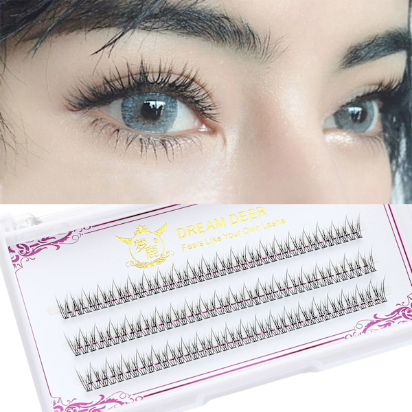 Individuella ögonfransar Lash Clusters Extensions Lösögonfransar 9mm