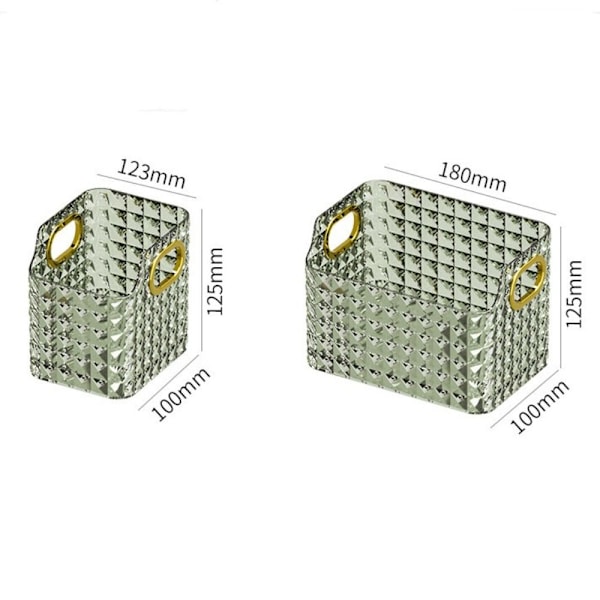 Opbevaringsboks Makeup Opbevaringskurv TRANSPARENT S transparent S