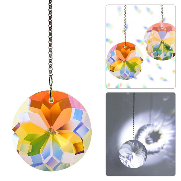 Sun Catcher Rainbow Prism Ball LÄPINÄKYVÄ LÄPINÄKYVÄ Transparent