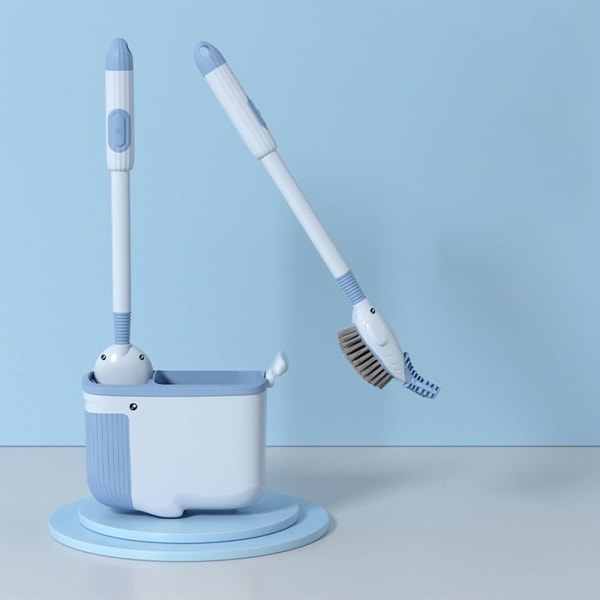 Toiletbørste Toiletskål Børstesæt BLÅ blue