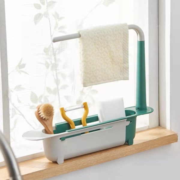 Pyyheripustin Sink Organizer VIHREÄ Green