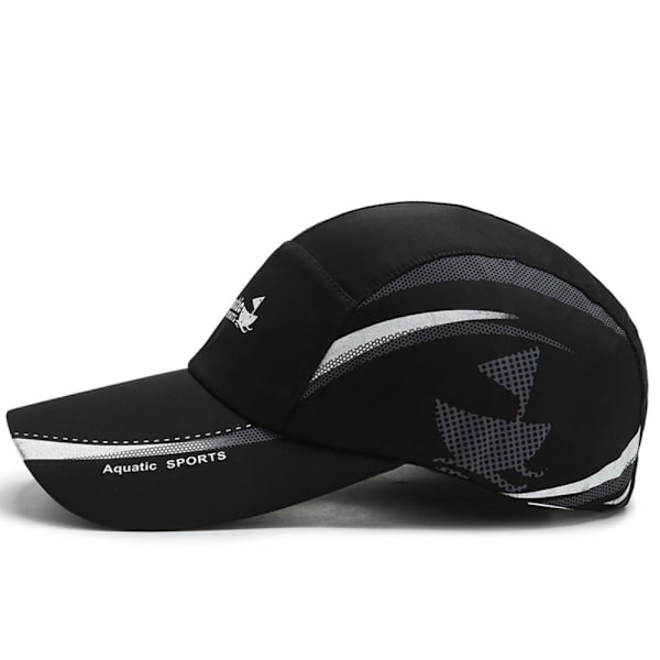 Qucik Dry Baseball Caps Golf Fishing Cap SORT black