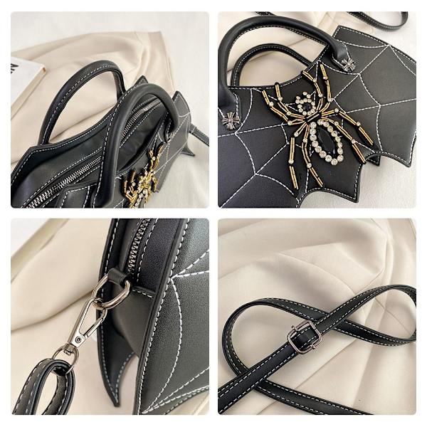 Halloween Crossbody Bag Top Handle Bag VALKOINEN White