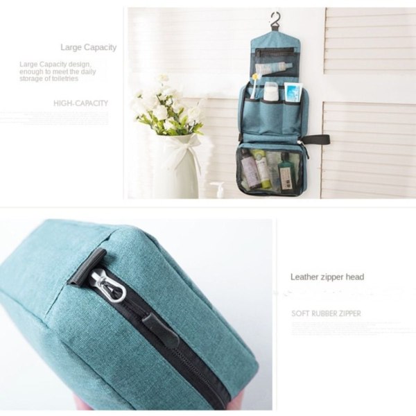 Makeup Bag Travel Organizer GRØNN green