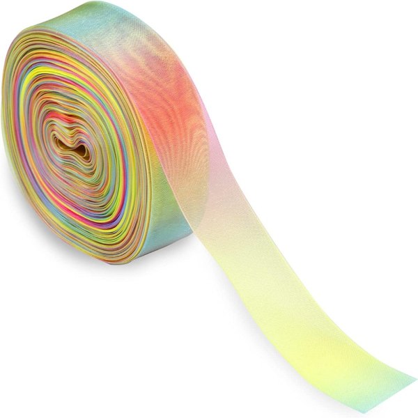 Rainbow Ribbon Organza Ribbon iriserende bånd