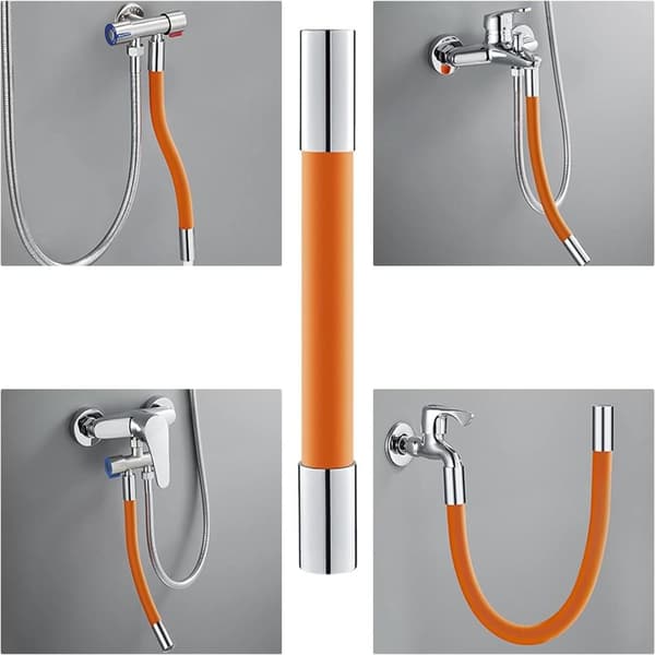 2 STK Fleksibel ledning Vandrør Fittings Adapter Extender 2PCS