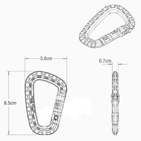 Karabiner Turkrok SVART BLACK