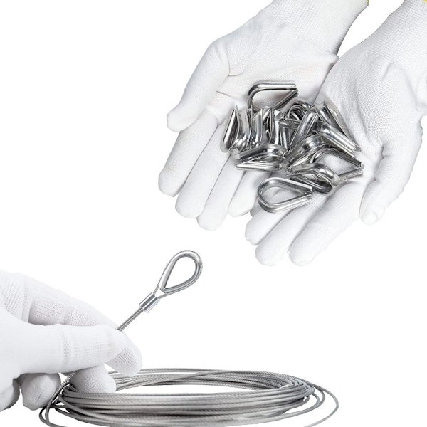 20 stk Wire Rope Thimbles Rope Thimble Rigging Thimbles Ring