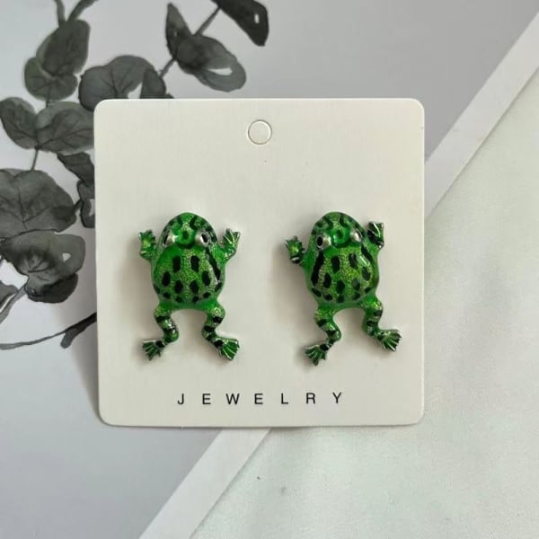 1 Par Frog Örhängen Animal Ear Studs STIL 1-PIERCED STIL Style 1-Pierced