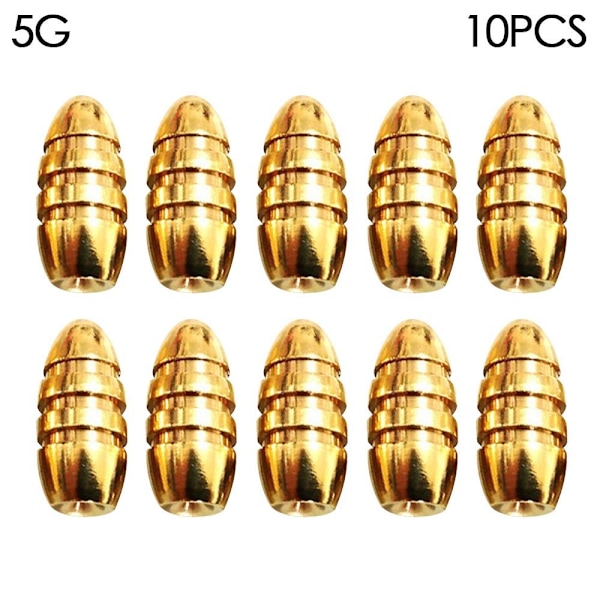 10 stk/parti Kobber Fiskebly fald Messing 5G 5G 5G