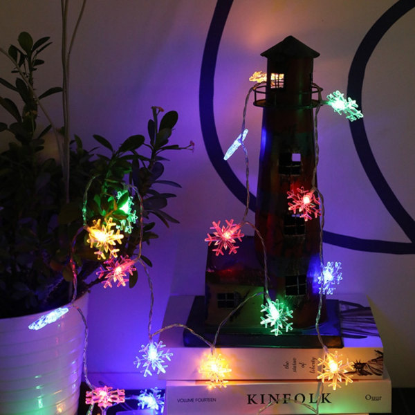 Lumihiutale LED String Lights Fairy Lights VÄRI VÄRI colour