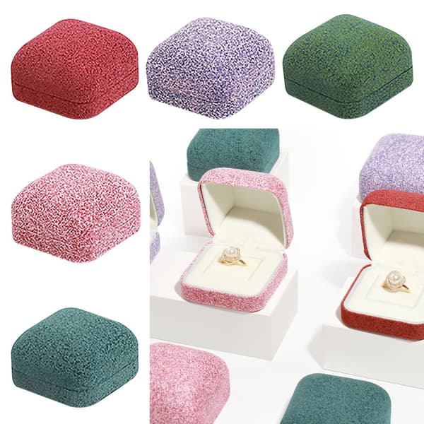 Sammet Smyckeskrin Ringlåda LILA purple