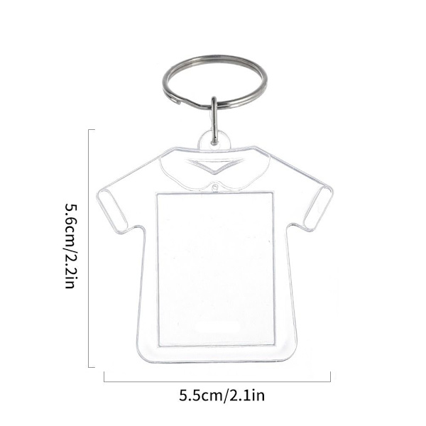5 stk fotoramme nøkkelring Blank nøkkelring STIL 3 STIL 3 Style 3