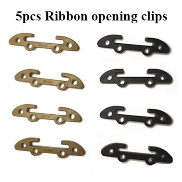 5kpl Outdoor Tactical Clip Nauhan avausklipsi RUSKEA Brown