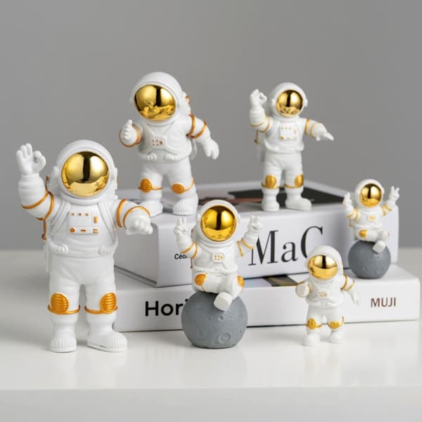 Astronauttiveistos Spaceman Décor Astronauttipatsas-ornamentti