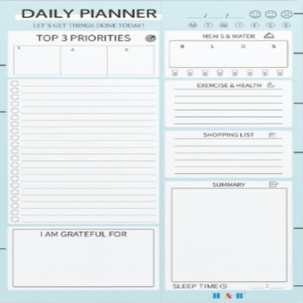 60 ark Notesblok Notebook Planner