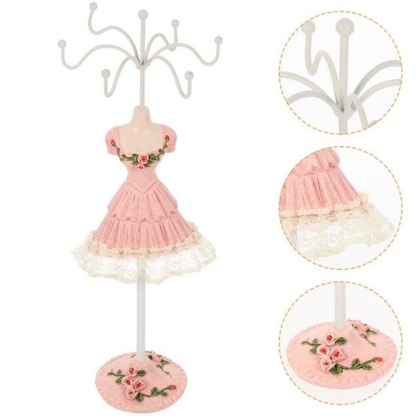 Halskæde Display Stand Smykker Display Stand PINK pink