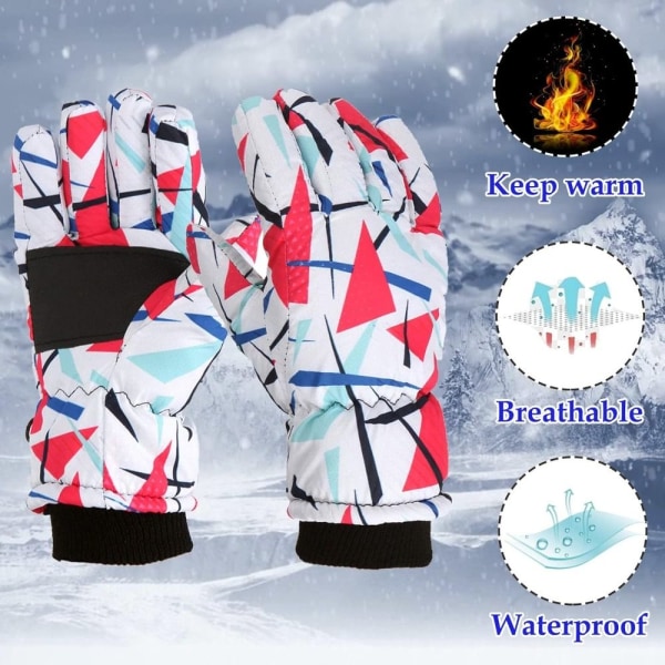 Snow Ski Gloves Warm Gloves S (4-7 VUOTTA)1 1 S (4-7 years )1