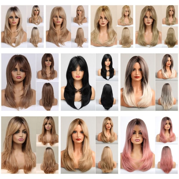 Kvinder paryk blond 2 2 2