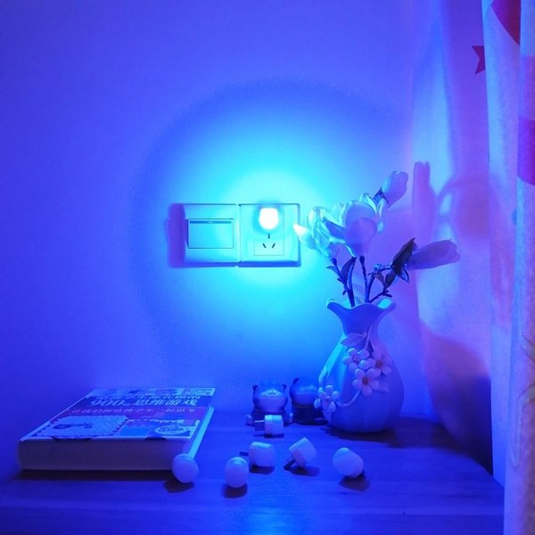 Mini USB Natlys Lille LED Pære BLÅ LYS BLÅT LYS blue light