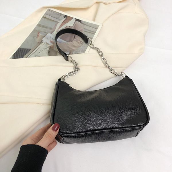 Muleposer Underarm Håndtaske SORT black