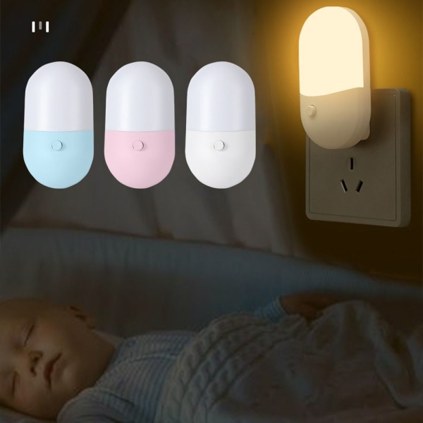 Led Night Light Plug In Energisparande VIT EU EU white EU-EU