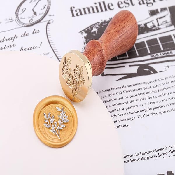 Eucalyptus Vokssegl Stempel Vintage Plante