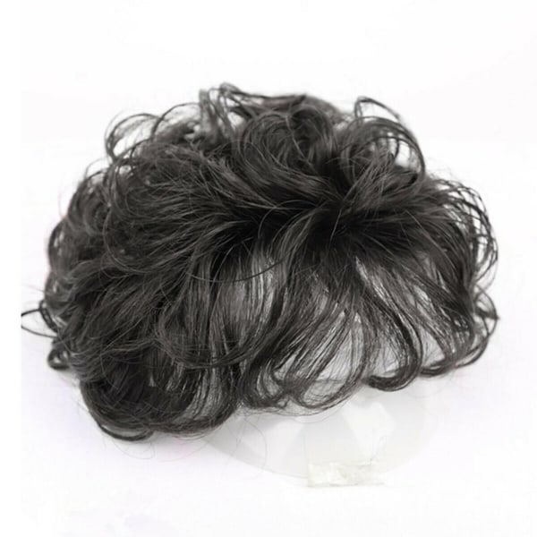 Curly Clip-On Hair Topper Hair Extension SVART black