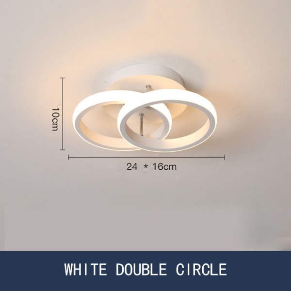 LED-lampe Taklys HVIT FIRKANT White Square-Square