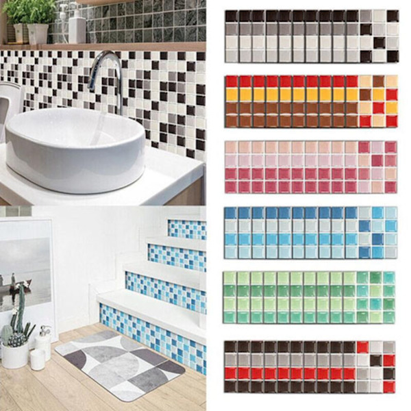 Mosaik Tile Stickers Vægoverføringsbillede 01 01 01