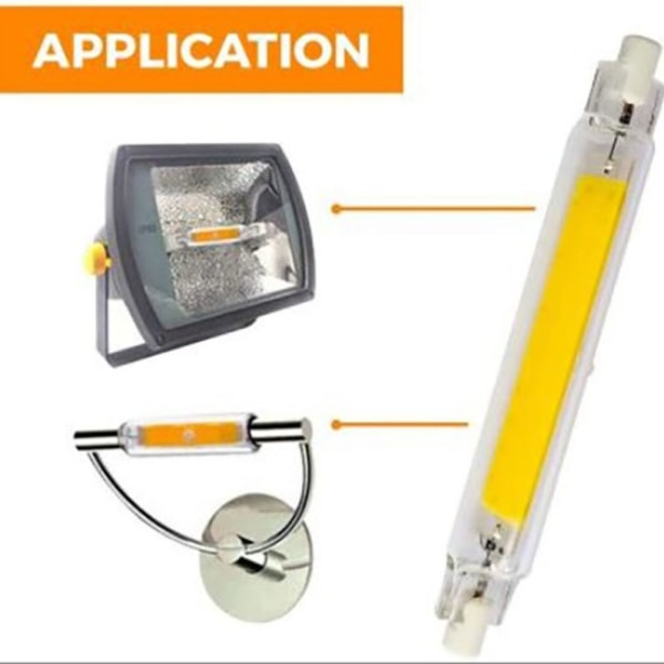 R7S LED-halogeenilamppu A A A