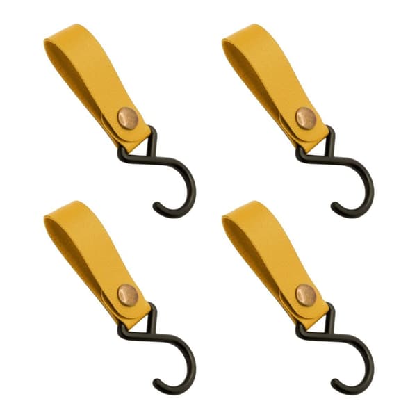 4st PU-läderkrokar Campingstativ 6 6 6