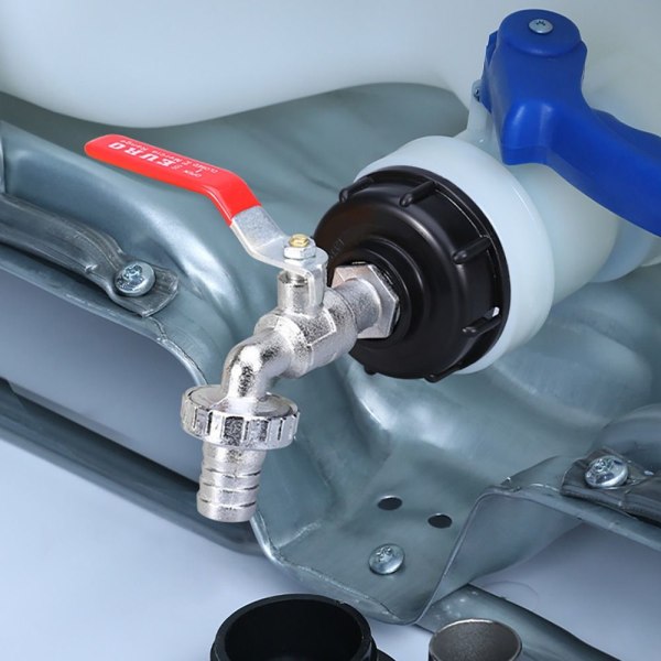 1/2'' 3/4'' IBC Tank Drænhane Adapter Connector S60X6 Til Have Hane Udskiftning 1/2-set