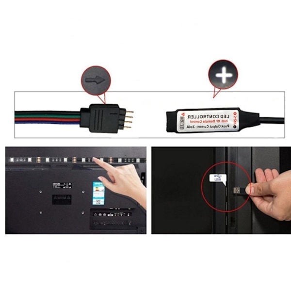 Mini RGB Controller LED Light Strip Bluetooth