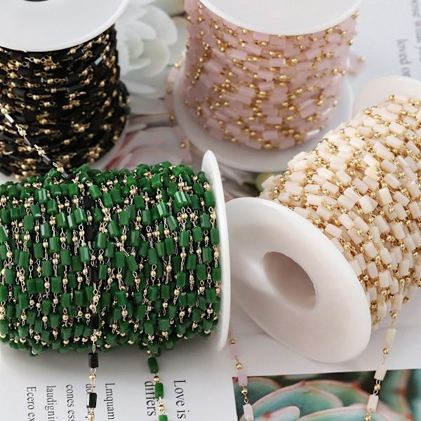 1 Meter Cube Beads Chains Bead Chain TRANSPARENT transparent