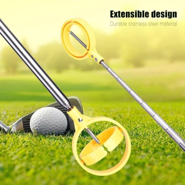 Golfbold Pick Up Værktøj Golf Ball Retriever HVID white