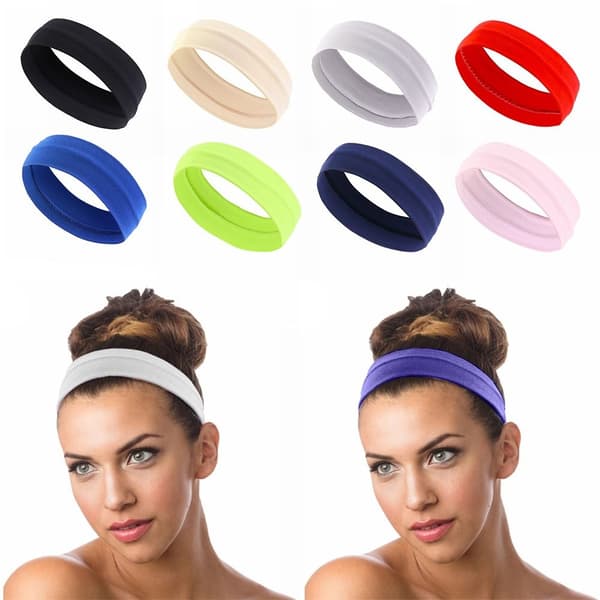 Svettband Hårband Stretch Hårband GRÅ Grey