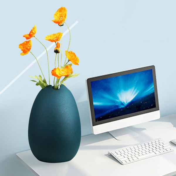 Keramisk vas Växt Blomkruka BLÅ blue