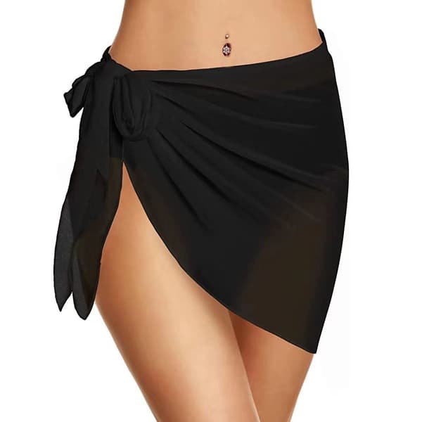 Chiffon badedrakt Beach Short Cover RØD red