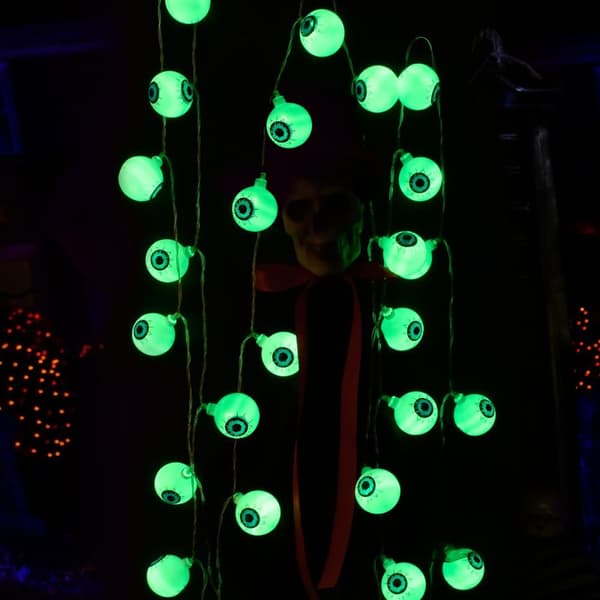 Eyeball String Lights Halloween Lights VIHREÄ Green