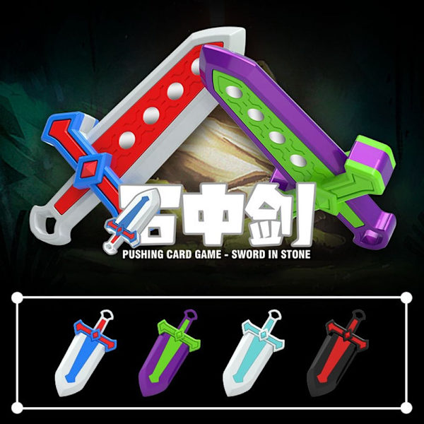 Retractable Sword 3D Printed Gravity Toy BLÅ Blue