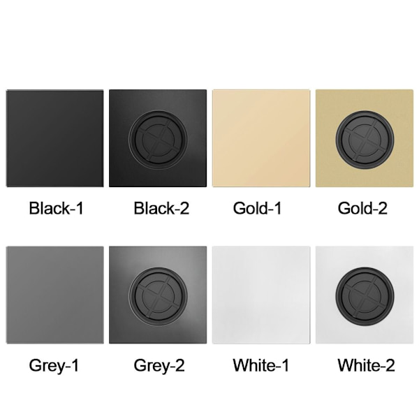 Vägg blank panel Kabeluttag Panel GULD BLANK gold blank
