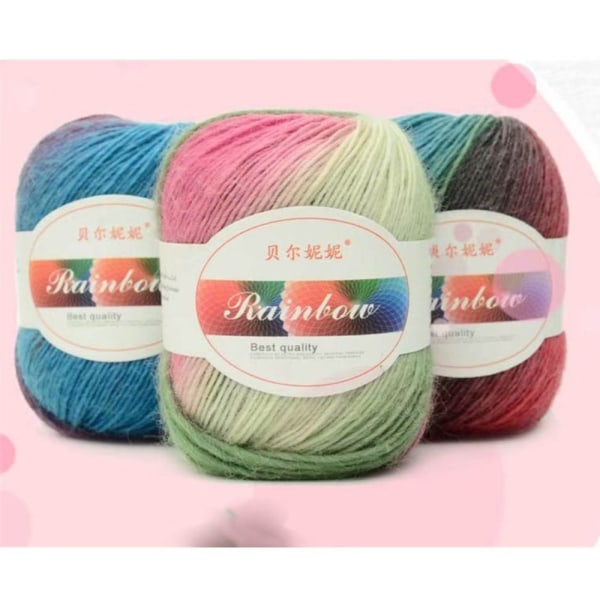 Alpaca Mohair garn bomullsgarn 8 RANDOM FÄRG 8 RANDOM FÄRG 8 Random Color