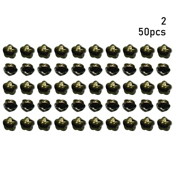 50 st dockspänne miniknappar 2 2 2