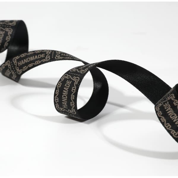 Handdade Ribbon Diy Mærkning SORT Black